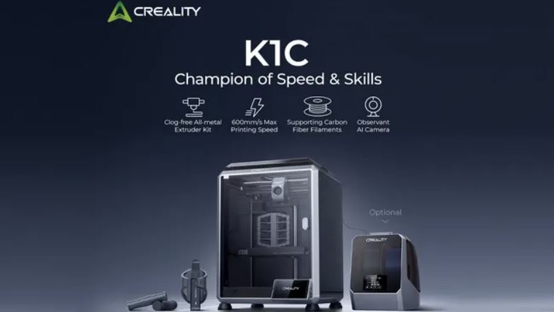 Creality تاریخ عرضه، قیمت و مشخصات کامل پرینتر سه‌بعدی K1C را اعلام کرد