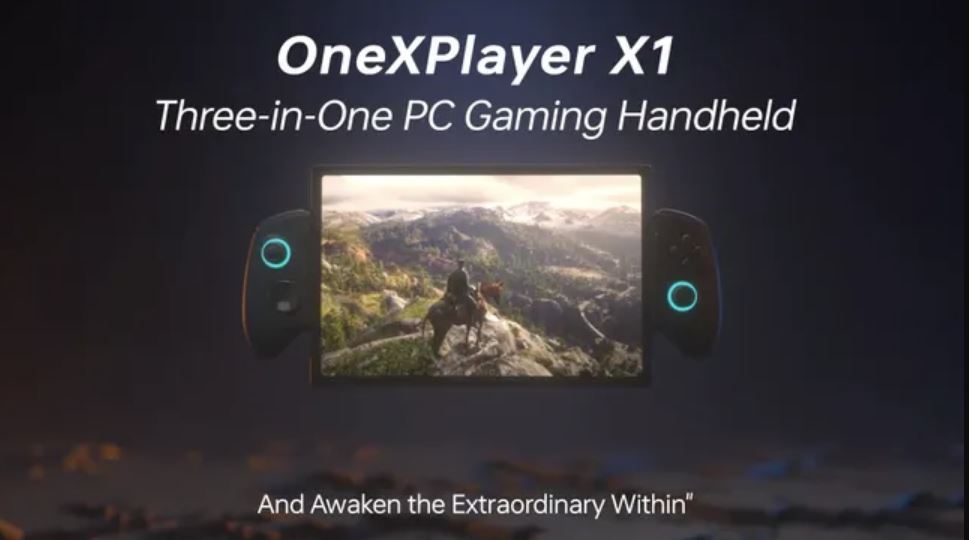 OneXPlayer X1 کنسول بازی‌های دستی 3-به-1 الهام گرفته از Nintendo Switch با نمایشگر 1600p 120Hz و پردازنده Meteor Lake
