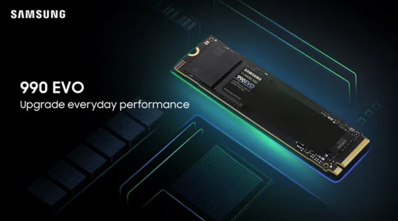معرفی SSD هیبرید 990 EVO از سامسونگ به عنوان اولین اس‌اس‌دی هیبرید با رابط PCIe 4.0 x4 و 5.0 x2 در جهان