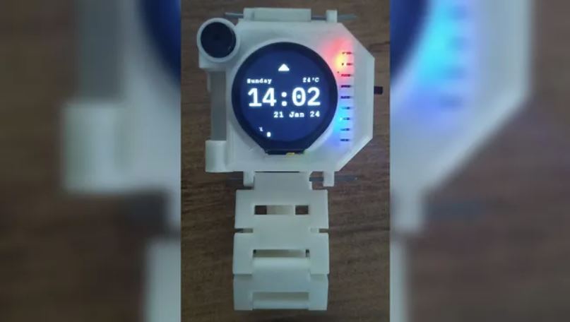 WearPico ساعت هوشمند ساخته شده با میکروکنترلر Raspberry Pi Pico  و rp2040