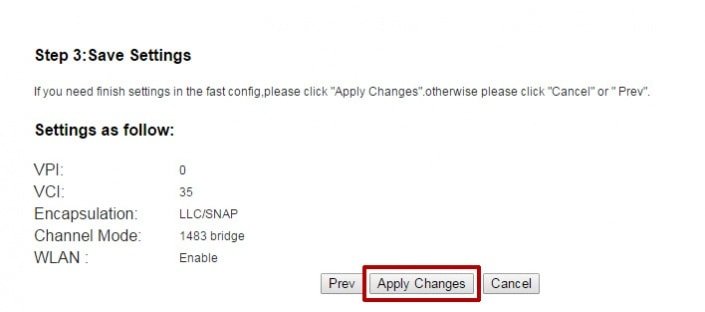 Apply Changes