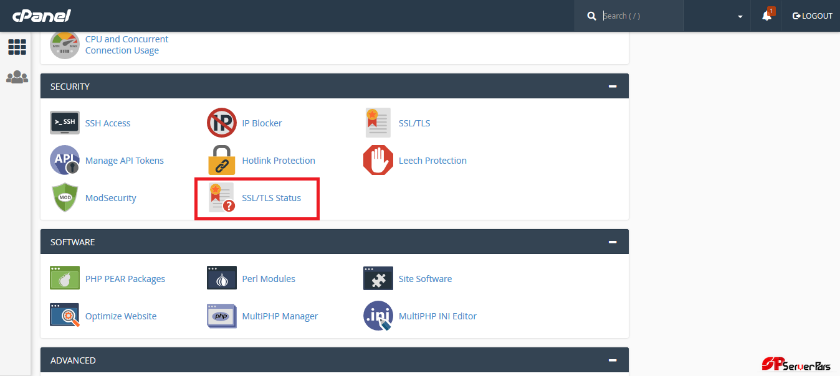 SSL/TLS Status