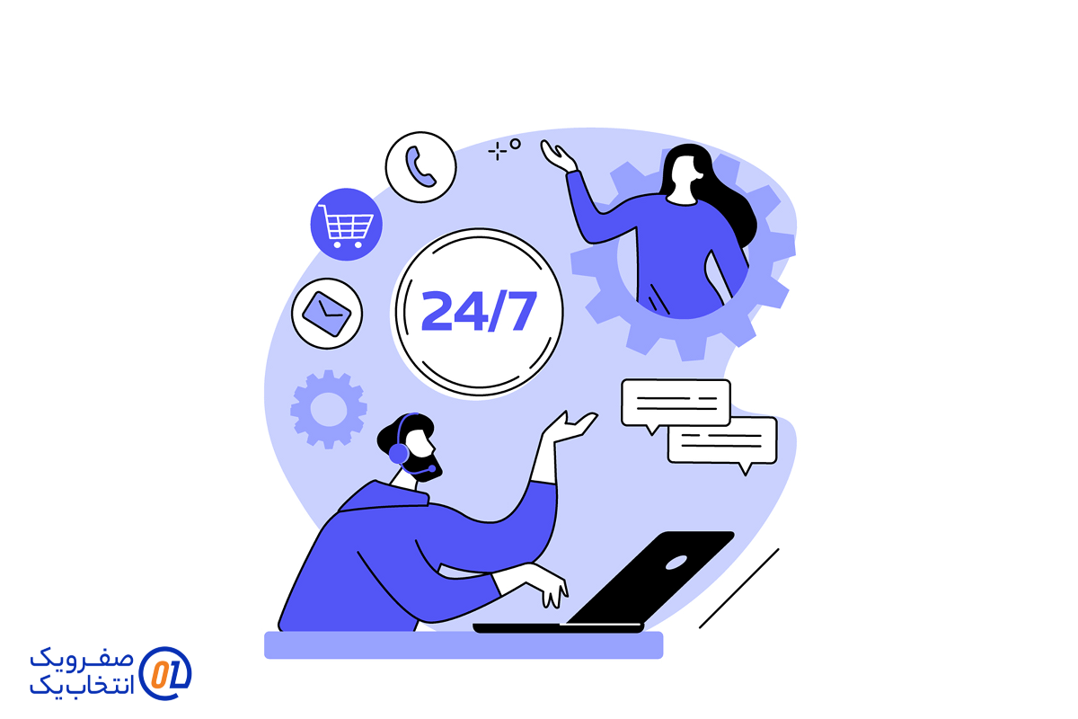 پشتیبانی 24/7