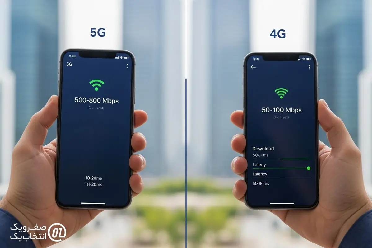 بررسی سرعت: تست مقایسه عملی سرعت 5G و 4G