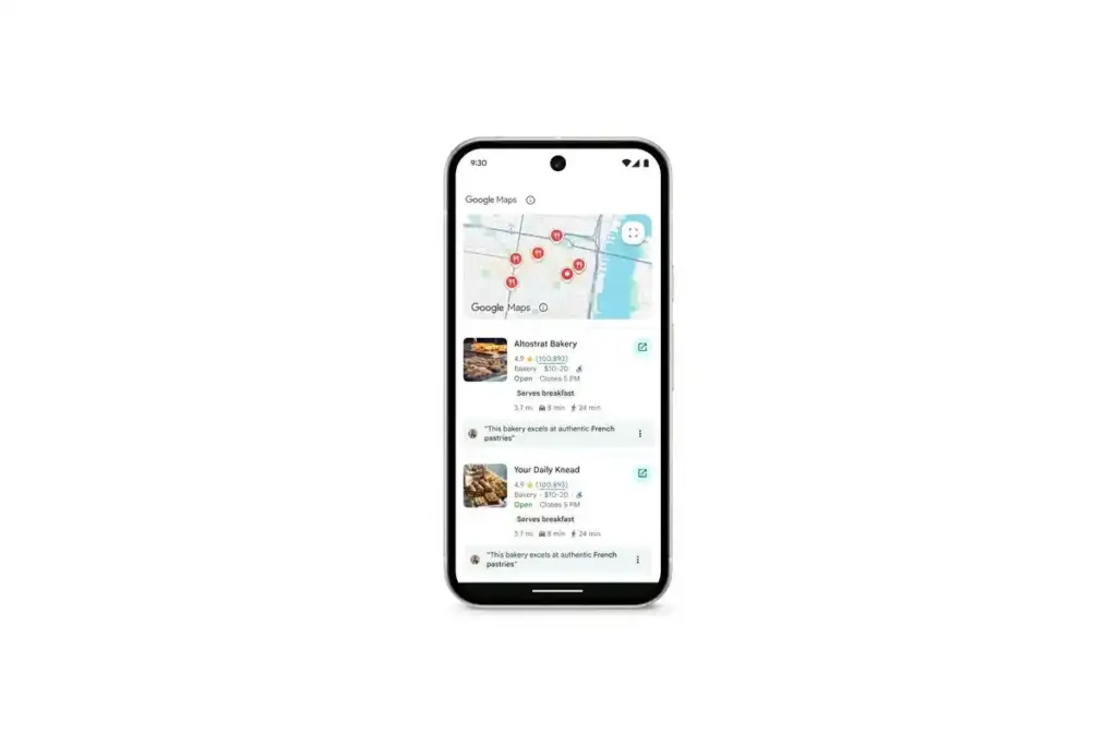 ارائه تجربه کاربری تعاملی با ویجت نقشه گوگل