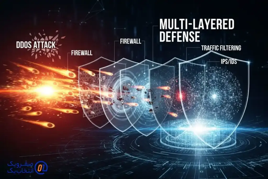 ماهیت حملات DDoS و لزوم دفاع چند لایه