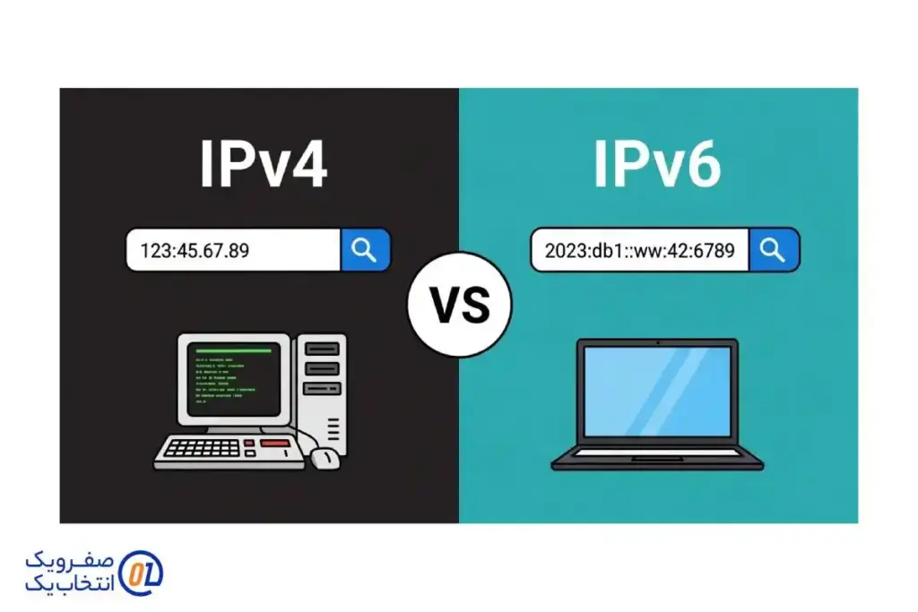 نکته ویژه در مورد پروتکل IPv4 در مقابل IPv6