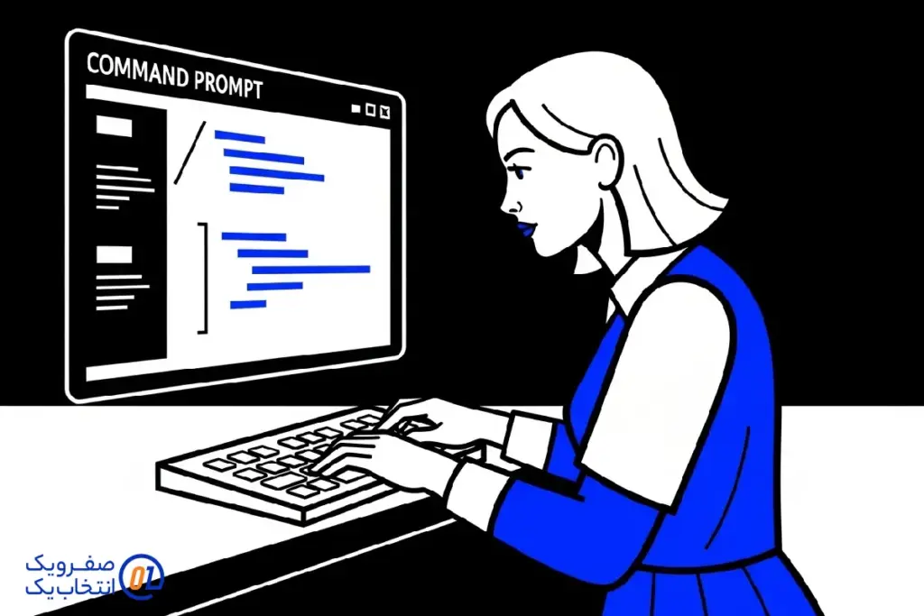  استفاده از خط فرمان (Command Prompt)