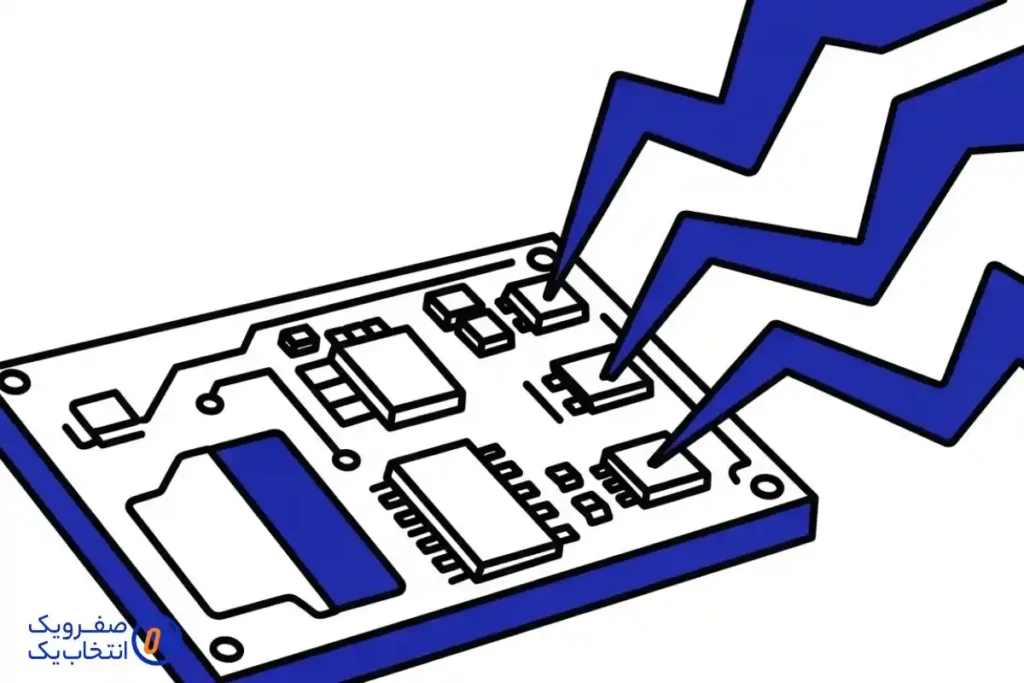 ۳. شوک های الکتریکی و چرخه های توان غیر اصولی