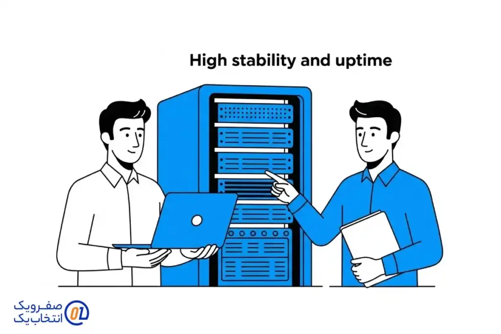 ۶. پایداری و آپتایم بالا (Uptime)