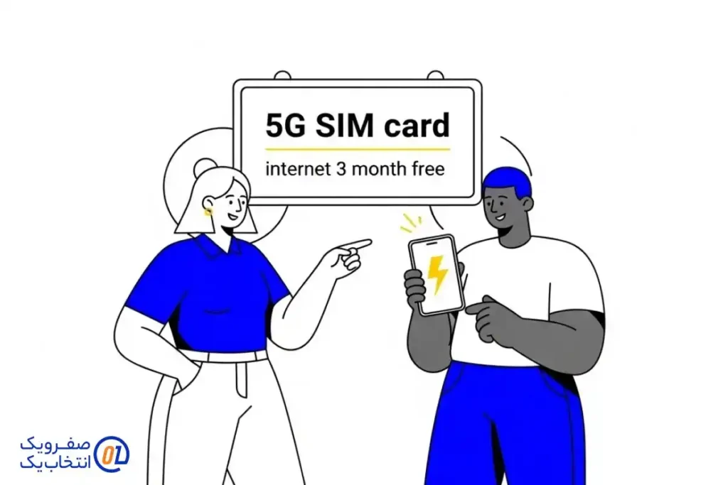 خرید سیم کارت و اینترنت 5G صفرویک!