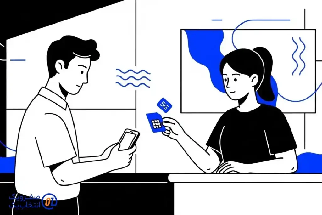 فرایند ارتقا به سیم کارت 5G صفرویک