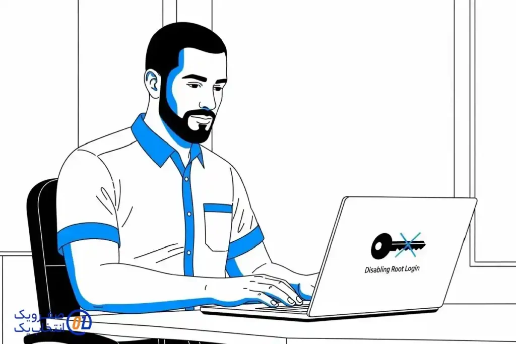 3. غیرفعال کردن ورود کاربر روت (Root Login)
