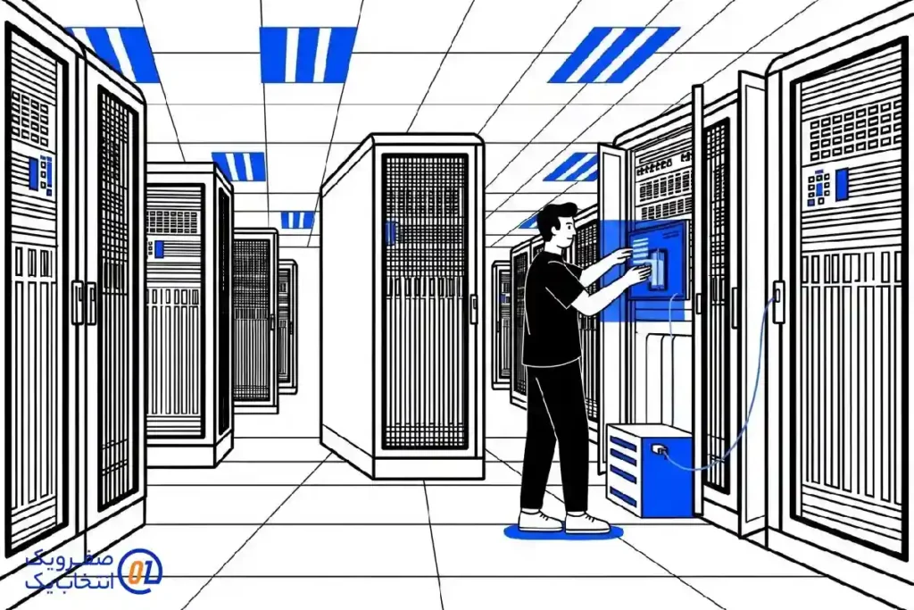 2. استفاده از فضای کلوکیشن (Co-location) برای بک آپ خارجی