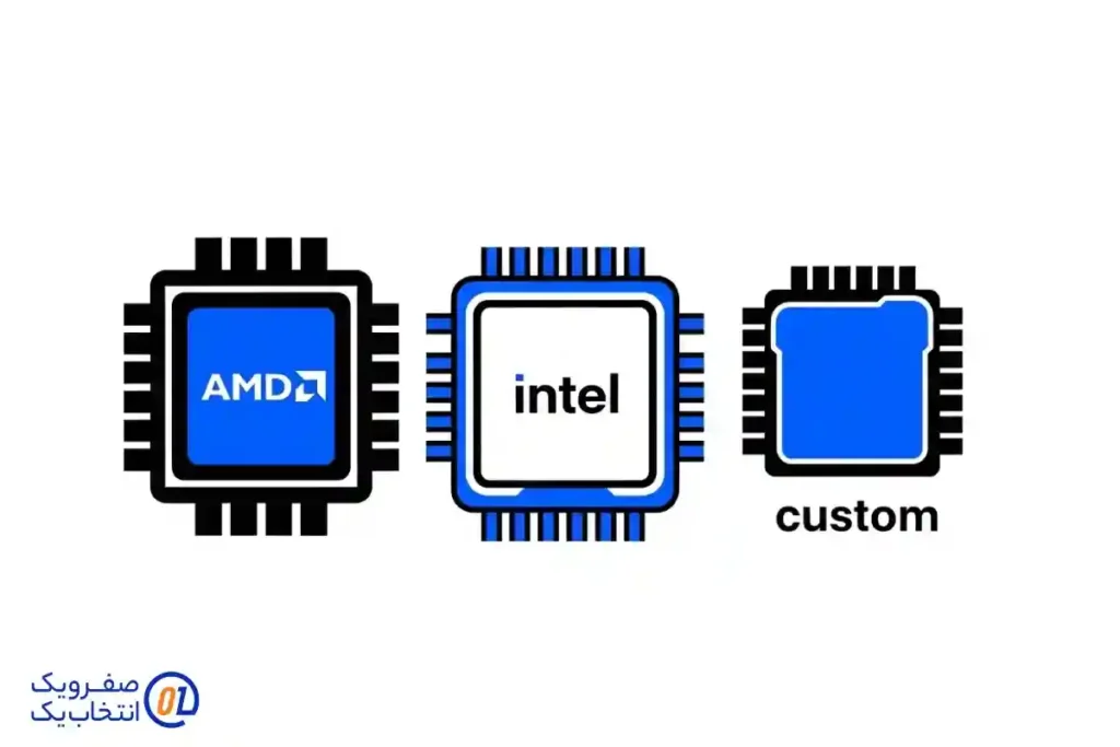 ۳) CPU: انتخاب بین AMD، Intel و گزینه‌ های ویژه