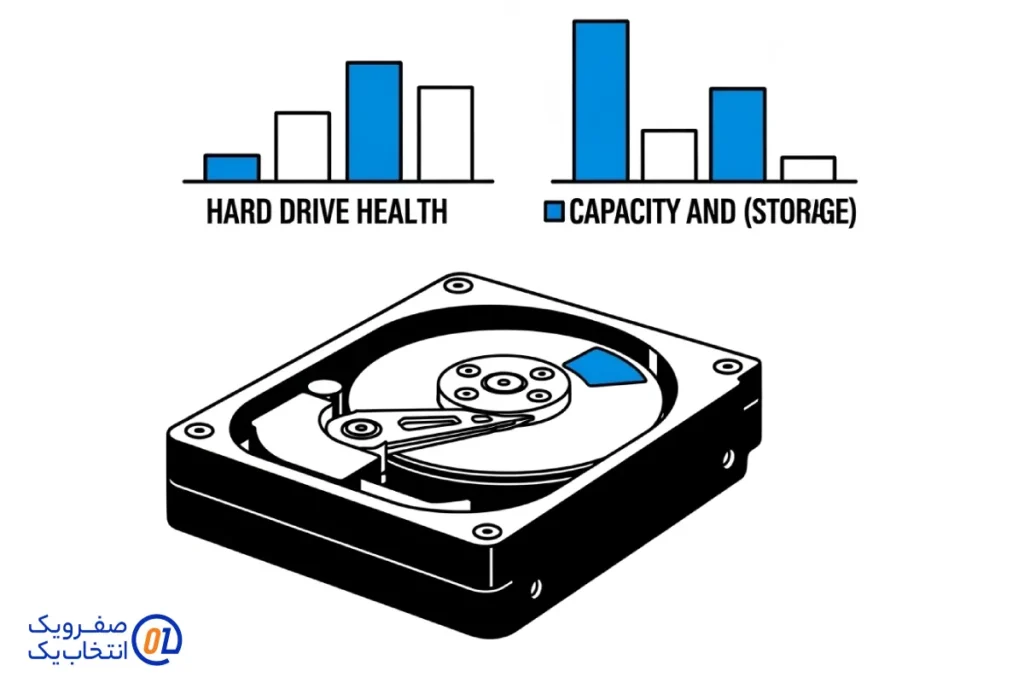 سلامت و ظرفیت هارد (Storage)
