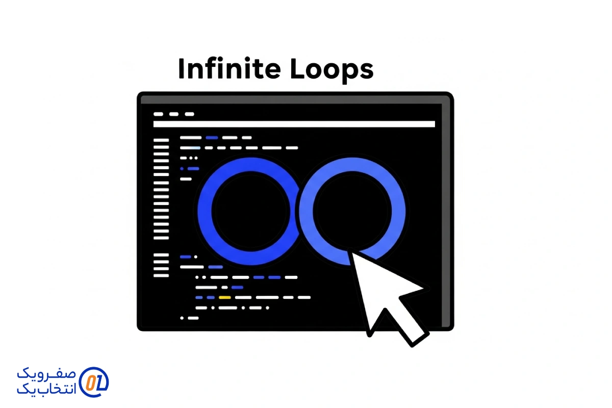 حلقه های بی نهایت (Infinite Loops) در کد نویسی