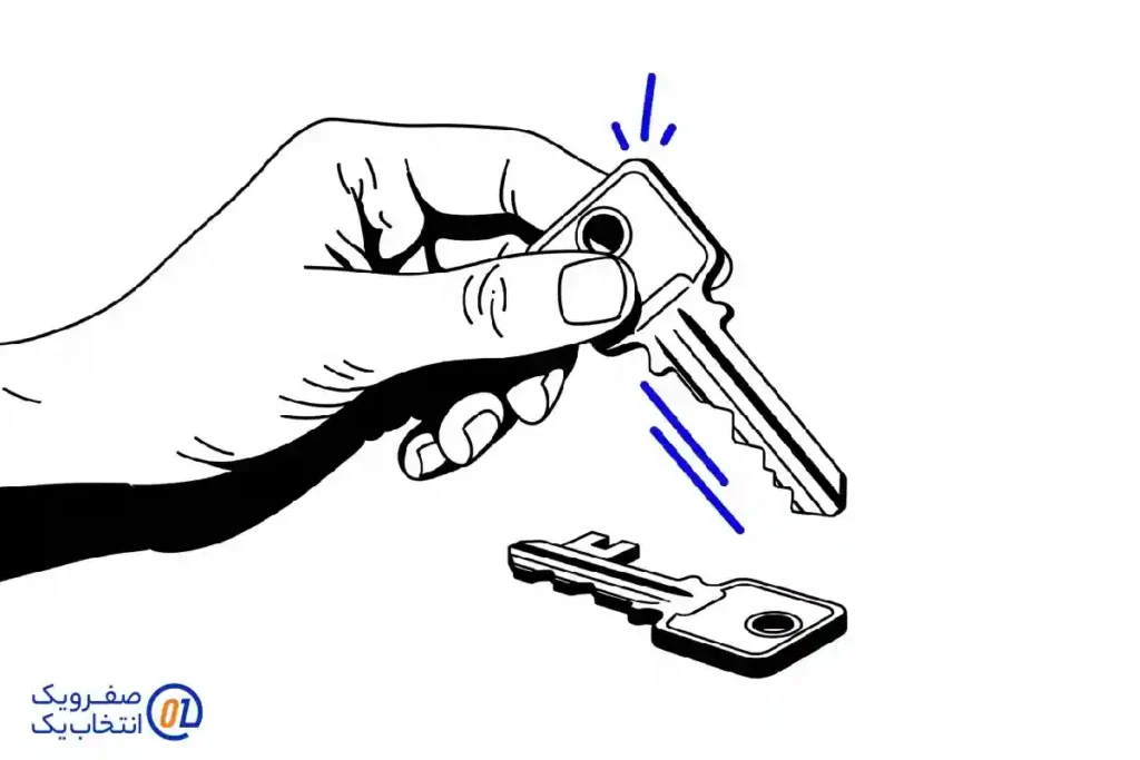 اجرای جابجایی کلید قدیمی